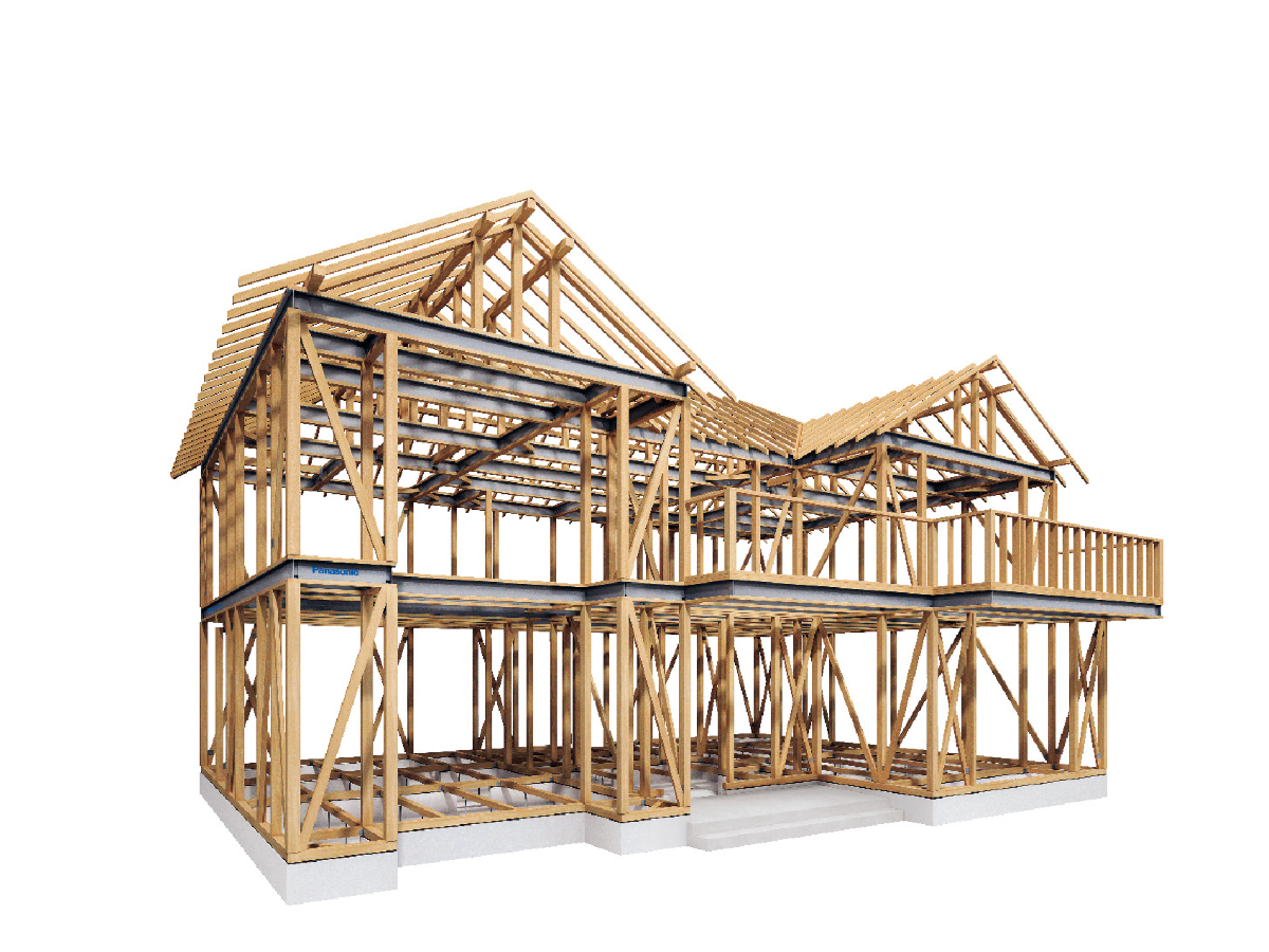 パナソニック耐震住宅工法<br />
テクノストラクチャー