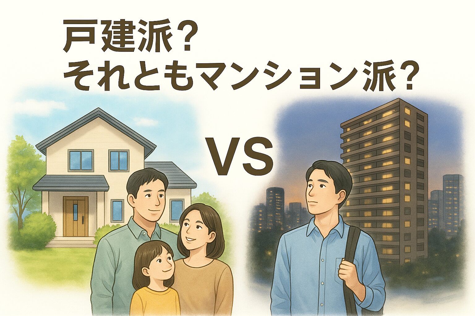 あなたはどちら　戸建派それともマンション派